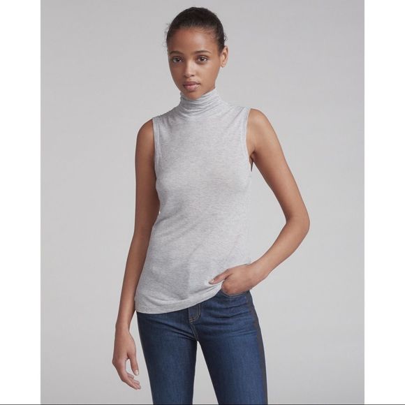 rag & bone Briony sleeveless turtleneck top L NWT - Picture 4 of 8